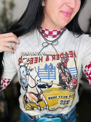 Western Circus Team Roper Graphic Tee XOXO-Graphic Tees-XOXO ART-Motis & Co Boutique, Women's Fashion Boutique in Carthage, Missouri