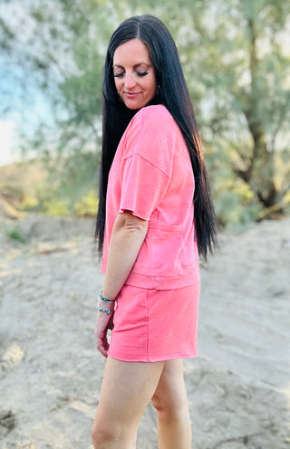 Shay Mineral Wash Top and Short Set-Shorts-Very J-Motis & Co Boutique, Women's Fashion Boutique in Carthage, Missouri