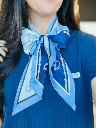 Horse Bit Twilly Satin Scarfs