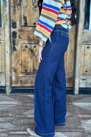 Loretta Long Haul Trouser Jeans-Jeans-2 Fly-Motis & Co Boutique, Women's Fashion Boutique in Carthage, Missouri