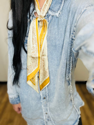 Chambray Denim Button Down Shirt-Long Sleeves-Blue Velvet-Motis & Co Boutique, Women's Fashion Boutique in Carthage, Missouri