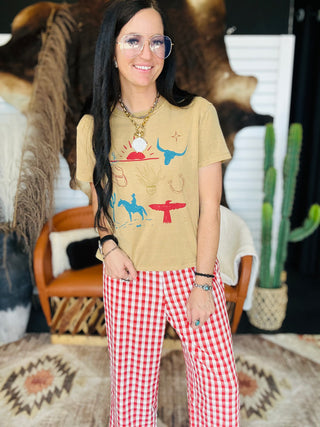 Carlie Cowboy Things Boxy Tee-Graphic Tees-Varsity Rodeo-Motis & Co Boutique, Women's Fashion Boutique in Carthage, Missouri