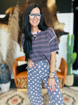 Jam Striped Boxy Top-Short Sleeves-ee: some-Motis & Co Boutique, Women's Fashion Boutique in Carthage, Missouri