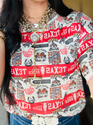 Ciara Western Collage Top