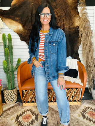 Farrah Ragland Striped Sweater-Sweaters-Lovlov-Motis & Co Boutique, Women's Fashion Boutique in Carthage, Missouri