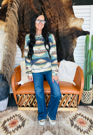 Canyon Ridge Ribbed Pullover Top