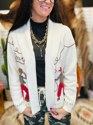 Kasidy Cream Cowboy Western Cardigan-Cardigans-blu pepper-Motis & Co Boutique, Women's Fashion Boutique in Carthage, Missouri
