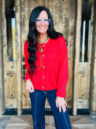 Zelda Button Front Cardigan Sweater