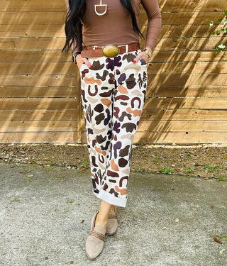 Wes Western Camo Print Pants-Pants-Turquoise Haven-Motis & Co Boutique, Women's Fashion Boutique in Carthage, Missouri