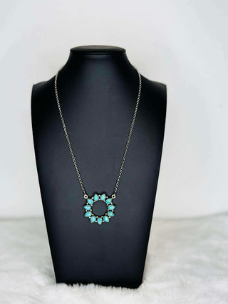 Eternity Kingman Turquoise Necklace-Necklaces-Touch of Gallop-Motis & Co Boutique, Women's Fashion Boutique in Carthage, Missouri