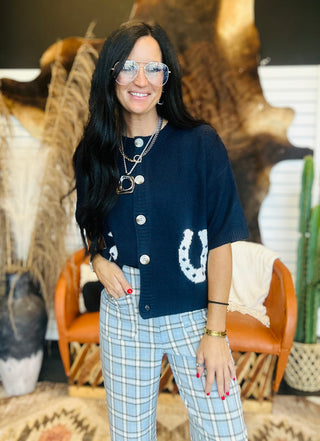 Aden Blue Plaid Cropped Pants-Pants-ee: some-Motis & Co Boutique, Women's Fashion Boutique in Carthage, Missouri