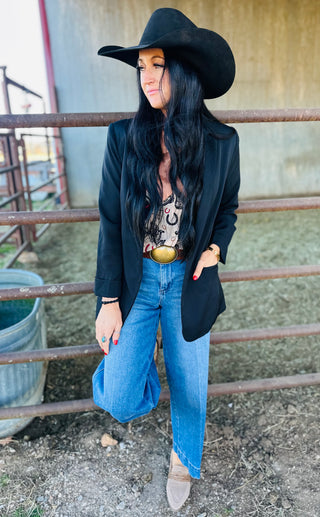 Ruth Classic Open Front Blazer-Blazers-Zenana-Motis & Co Boutique, Women's Fashion Boutique in Carthage, Missouri