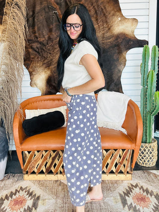 Hank Polka Dot Barrel Pants - Plum-Pants-ee: some-Motis & Co Boutique, Women's Fashion Boutique in Carthage, Missouri