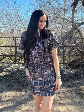 Check It Cowpoke Tee-Short Sleeves-2 Fly-Motis & Co Boutique, Women's Fashion Boutique in Carthage, Missouri