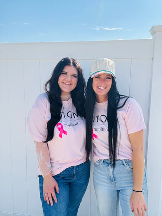 Motis Breast Cancer Tee-Graphic Tees-Motis-Motis & Co Boutique, Women's Fashion Boutique in Carthage, Missouri