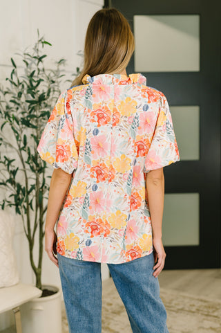 Feel The Way That I Want Balloon Sleeve Blouse-Short Sleeves-Ave Shops-Motis & Co Boutique, Women's Fashion Boutique in Carthage, Missouri