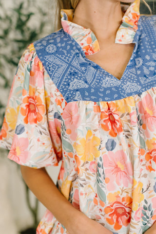 Feel The Way That I Want Balloon Sleeve Blouse-Short Sleeves-Ave Shops-Motis & Co Boutique, Women's Fashion Boutique in Carthage, Missouri