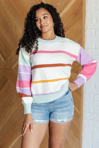 Flawless Features Striped Sweater-Sweaters-Ave Shops-Motis & Co Boutique, Women's Fashion Boutique in Carthage, Missouri