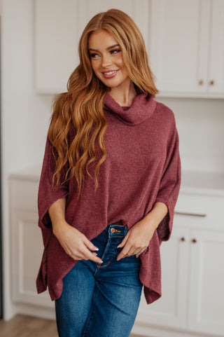 Forgive Me Cowl Neck Poncho-Sweaters-Ave Shops-Motis & Co Boutique, Women's Fashion Boutique in Carthage, Missouri