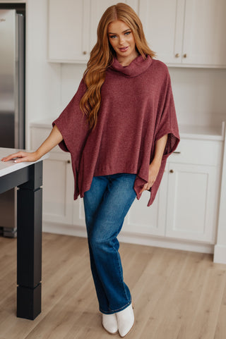 Forgive Me Cowl Neck Poncho-Sweaters-Ave Shops-Motis & Co Boutique, Women's Fashion Boutique in Carthage, Missouri