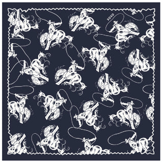 XOXO Navy and White Roper Bandana Scarf-Scarf-XOXO ART & Co-Motis & Co Boutique, Women's Fashion Boutique in Carthage, Missouri