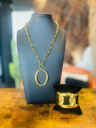 Alice Gold Link Necklace-Necklace-ChanSutt-Motis & Co Boutique, Women's Fashion Boutique in Carthage, Missouri