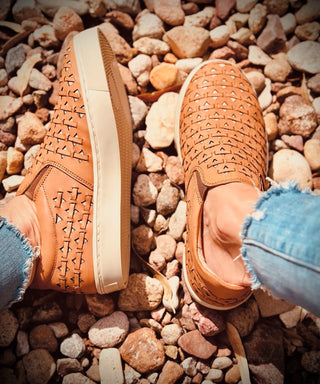 Riatta Brown Leather Sneaker by Agave Sky-Sneakers-Agave Sky-Motis & Co Boutique, Women's Fashion Boutique in Carthage, Missouri