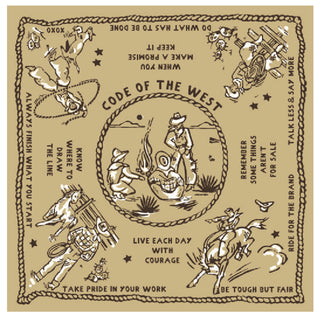 XOXO Code Of The West Bandana Scarf-Scarf-XOXO ART & Co-Motis & Co Boutique, Women's Fashion Boutique in Carthage, Missouri