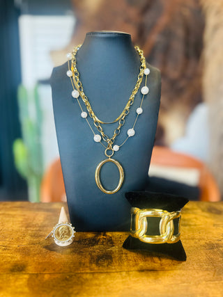 Alice Gold Link Necklace-Necklace-ChanSutt-Motis & Co Boutique, Women's Fashion Boutique in Carthage, Missouri