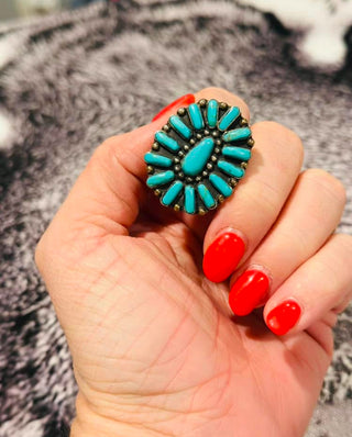 Canyon Multi Stone Authentic Turquoise Ring-Rings-Motis & CO-Motis & Co Boutique, Women's Fashion Boutique in Carthage, Missouri