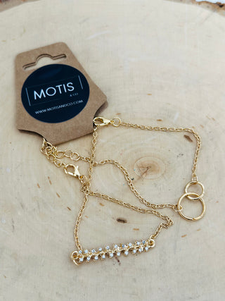 Zoe Gold Chain Bracelet Set-Bracelets-Motis & CO-Motis & Co Boutique, Women's Fashion Boutique in Carthage, Missouri