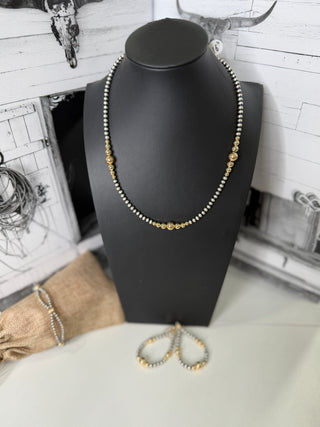 Desert Pearl Authentic Sterling and Gold Bracelet