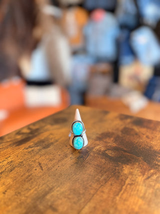Eugene Kingman Turquoise Adjustable Ring-Rings-Touch of Gallop-Motis & Co Boutique, Women's Fashion Boutique in Carthage, Missouri