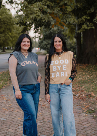 Rodeo Sleeveless Graphic Tee-Graphic Tees-Poppy & Pine-Motis & Co Boutique, Women's Fashion Boutique in Carthage, Missouri