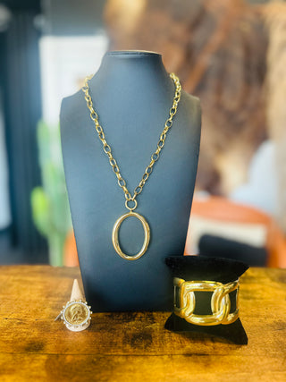 Alice Gold Link Necklace-Necklace-ChanSutt-Motis & Co Boutique, Women's Fashion Boutique in Carthage, Missouri