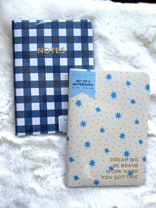 Gingham and Stars Motivational Notebook Set-Stationary-Taylor Elliott Designs-Motis & Co Boutique, Women's Fashion Boutique in Carthage, Missouri