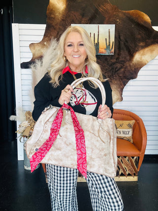 Rio Red Paisley Scarf Tie-Scarf-Western Elite-Motis & Co Boutique, Women's Fashion Boutique in Carthage, Missouri