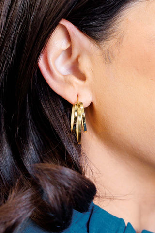 Get In Line Hoop Earrings-Accessories-Ave Shops-Motis & Co Boutique, Women's Fashion Boutique in Carthage, Missouri