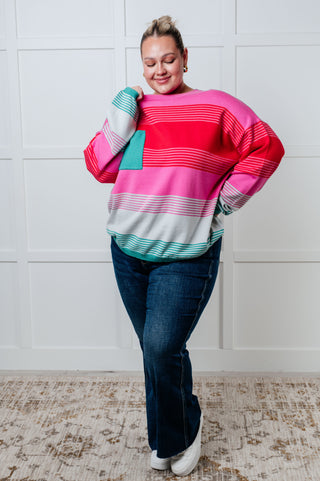 Gradual Feelings Striped Sweater-sweater-Ave Shops-Motis & Co Boutique, Women's Fashion Boutique in Carthage, Missouri