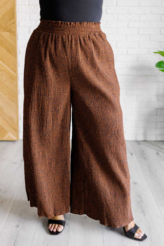 Harmony High Rise Wide Leg Pants in Brown-Bottoms-Ave Shops-Motis & Co Boutique, Women's Fashion Boutique in Carthage, Missouri