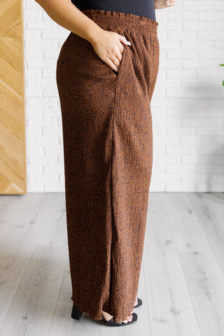 Harmony High Rise Wide Leg Pants in Brown-Bottoms-Ave Shops-Motis & Co Boutique, Women's Fashion Boutique in Carthage, Missouri