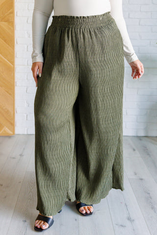 Harmony High Rise Wide Pants in Olive-Pants-Ave Shops-Motis & Co Boutique, Women's Fashion Boutique in Carthage, Missouri