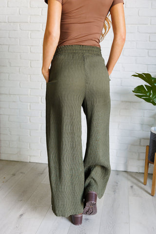 Harmony High Rise Wide Pants in Olive-Bottoms-Ave Shops-Motis & Co Boutique, Women's Fashion Boutique in Carthage, Missouri