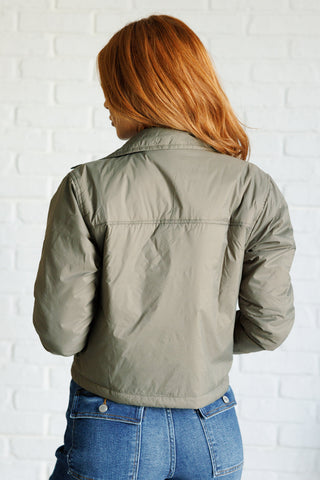 Hear Me Out Lightweight Puffer Jacket Olive-outerwear-Ave Shops-Motis & Co Boutique, Women's Fashion Boutique in Carthage, Missouri