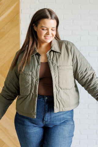 Hear Me Out Lightweight Puffer Jacket Olive-outerwear-Ave Shops-Motis & Co Boutique, Women's Fashion Boutique in Carthage, Missouri