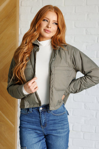 Hear Me Out Lightweight Puffer Jacket Olive-outerwear-Ave Shops-Motis & Co Boutique, Women's Fashion Boutique in Carthage, Missouri