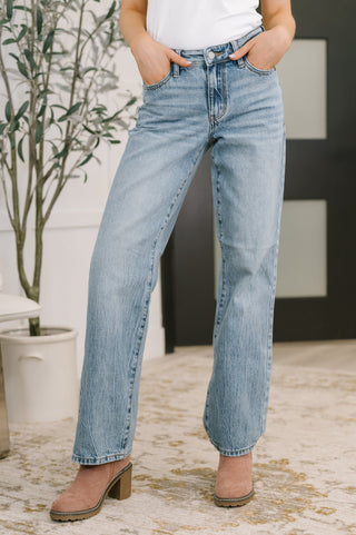 Heather Mid Rise Rigid Magic Straight-Jeans-Ave Shops-Motis & Co Boutique, Women's Fashion Boutique in Carthage, Missouri
