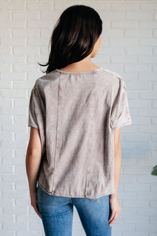 Here for the Vibes Mineral Wash Spliced Tee-Tops-Ave Shops-Motis & Co Boutique, Women's Fashion Boutique in Carthage, Missouri