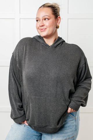 Hold That Thought Rib Knit Hoodie-Tops-Ave Shops-Motis & Co Boutique, Women's Fashion Boutique in Carthage, Missouri