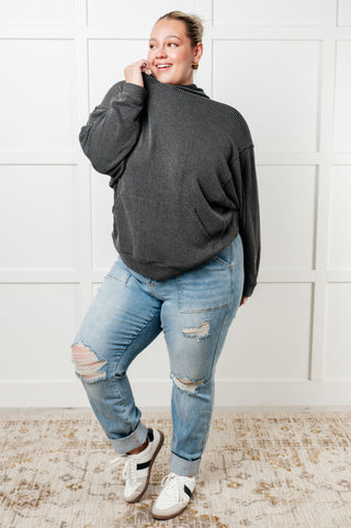 Hold That Thought Rib Knit Hoodie-Tops-Ave Shops-Motis & Co Boutique, Women's Fashion Boutique in Carthage, Missouri